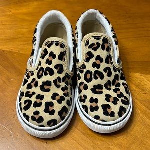 Vans slip on. Leopard